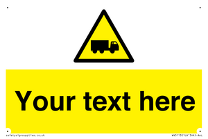 Custom Lorry Hazard Sign